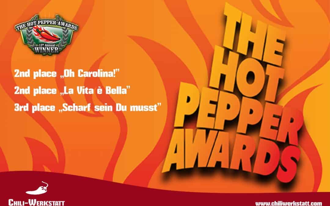 Wir sind mehrfacher „Hot Pepper Awards“ Gewinner!