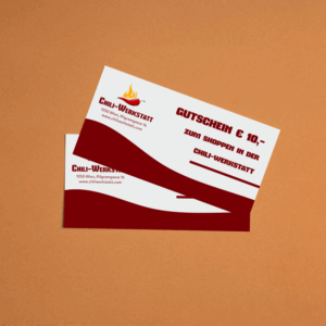 Wertgutschein 10 Euro aus der Chili-Werkstatt