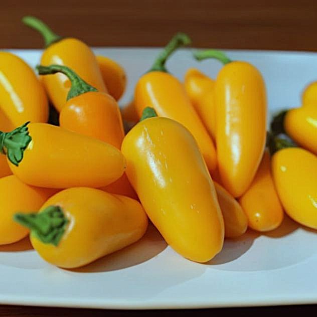 Jalapeno Yellow Chilis aus der Chili-Werkstatt