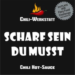 Scharf sein du musst Chili-Hot-Sauce